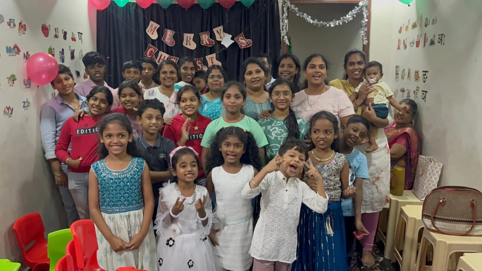 Kids learning in classroom